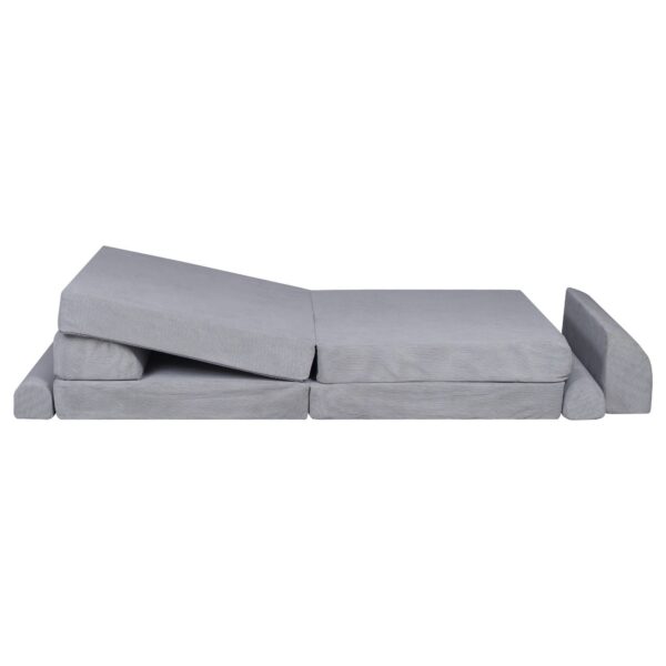 MeowBaby® Large Slimcord Premium Sofa - Gray