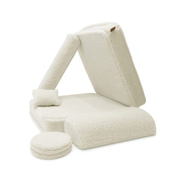 MeowBaby® Modular Children's Chair - Bearly Cream