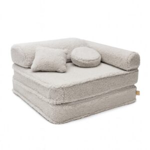 MeowBaby® Modular Children's Chair - Bearly Light Grey