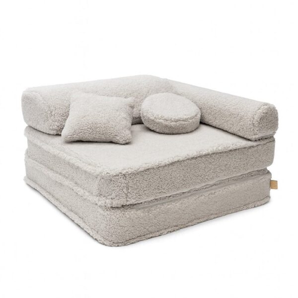 MeowBaby® Modular Children's Chair - Bearly Light Grey