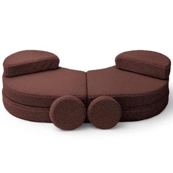 MeowBaby® Modular Sofa Coccolo for Kids - Bearly Brown
