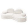 MeowBaby® Modular Sofa Coccolo for Kids - Bearly Off-White
