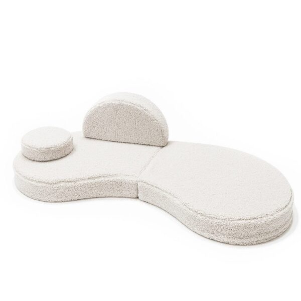 MeowBaby® Modular Sofa Coccolo for Kids - Bearly Off-White