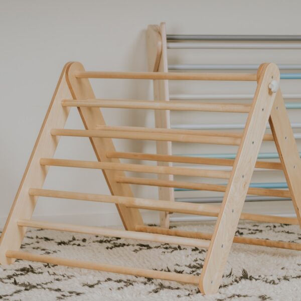 Pikler Triangle Climber with Swedish Wall Add-On