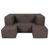 MeowBaby® Soft Velvet Cube Sofa - Brown