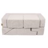 MeowBaby® Soft Velvet Bricks Sofa - Ecru