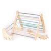 Pikler Triangle Climber with Swedish Wall Add-On (Ages 6m–7y) - Pastel