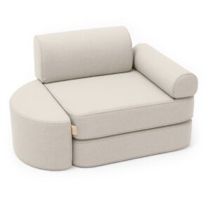 Small Indoor/Outdoor Outzy Pocket Sofa For Children - Oat Blush Beige